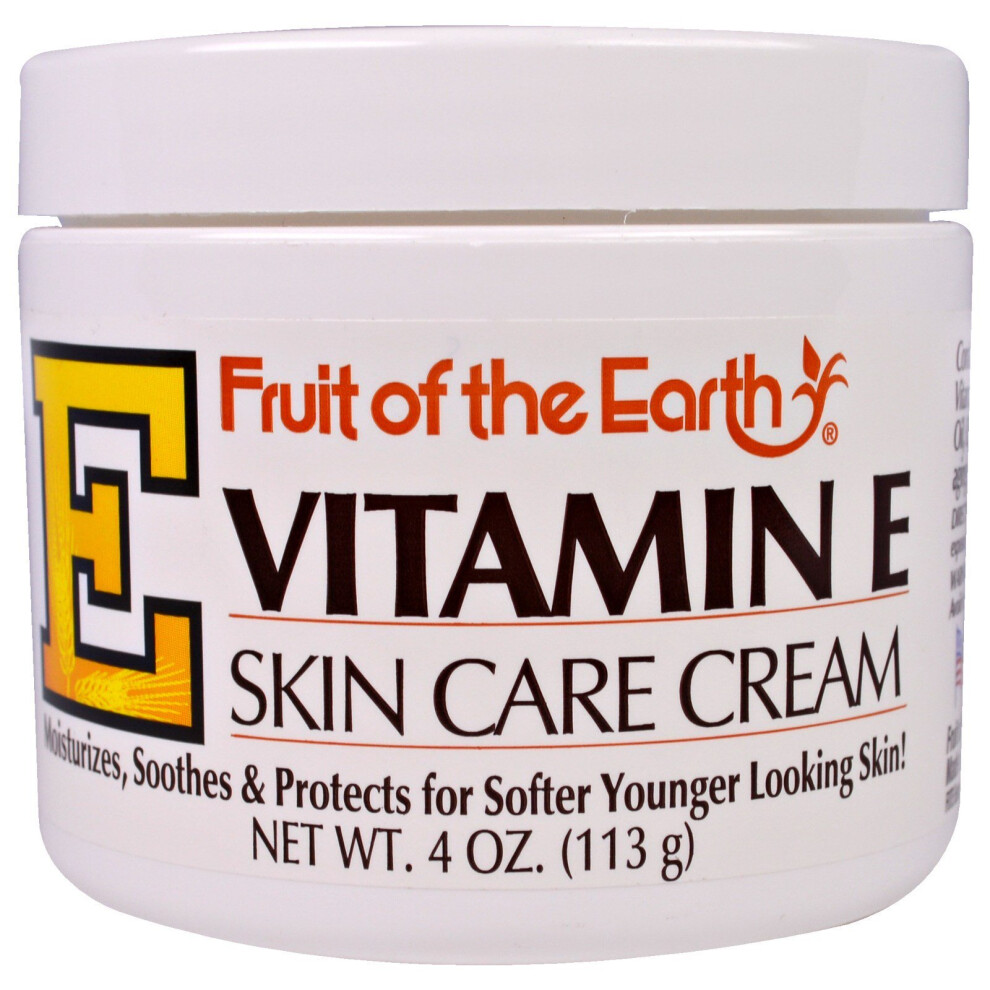 Fruit Of The Earth Cream Vitamin E, Skin Care 4 Oz (113 G)
