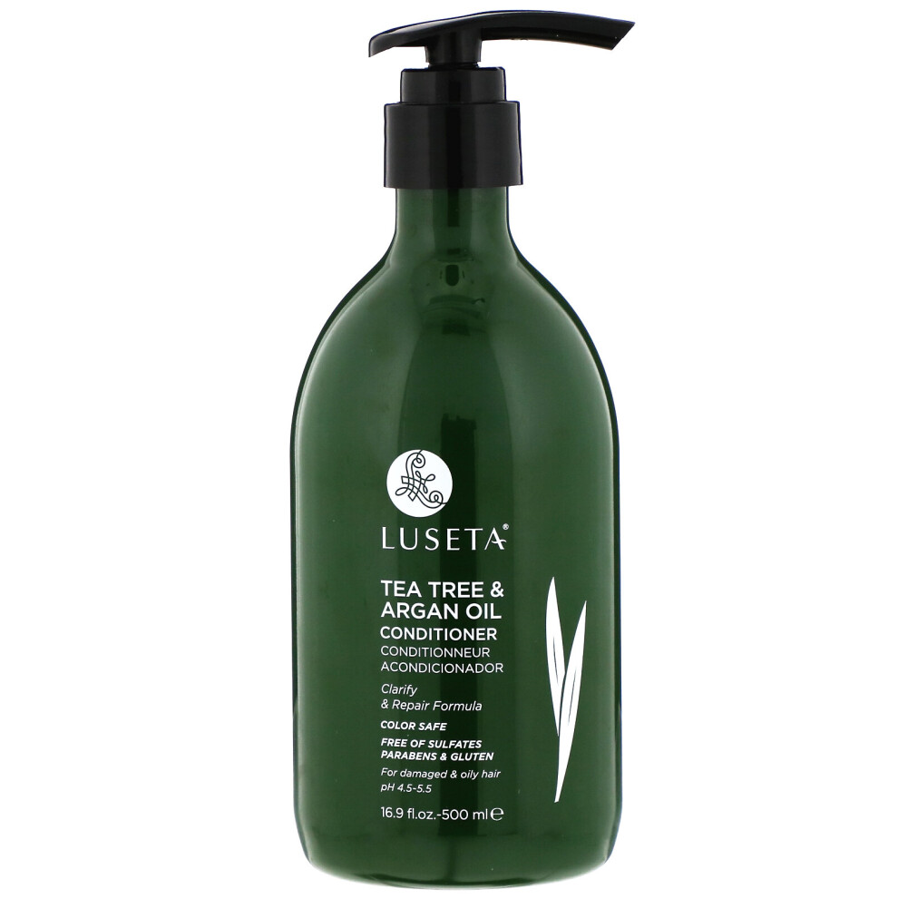 Luseta Beauty , Tea Tree & Argan Oil, Conditioner, 16.9 Fl Oz (500 Ml)