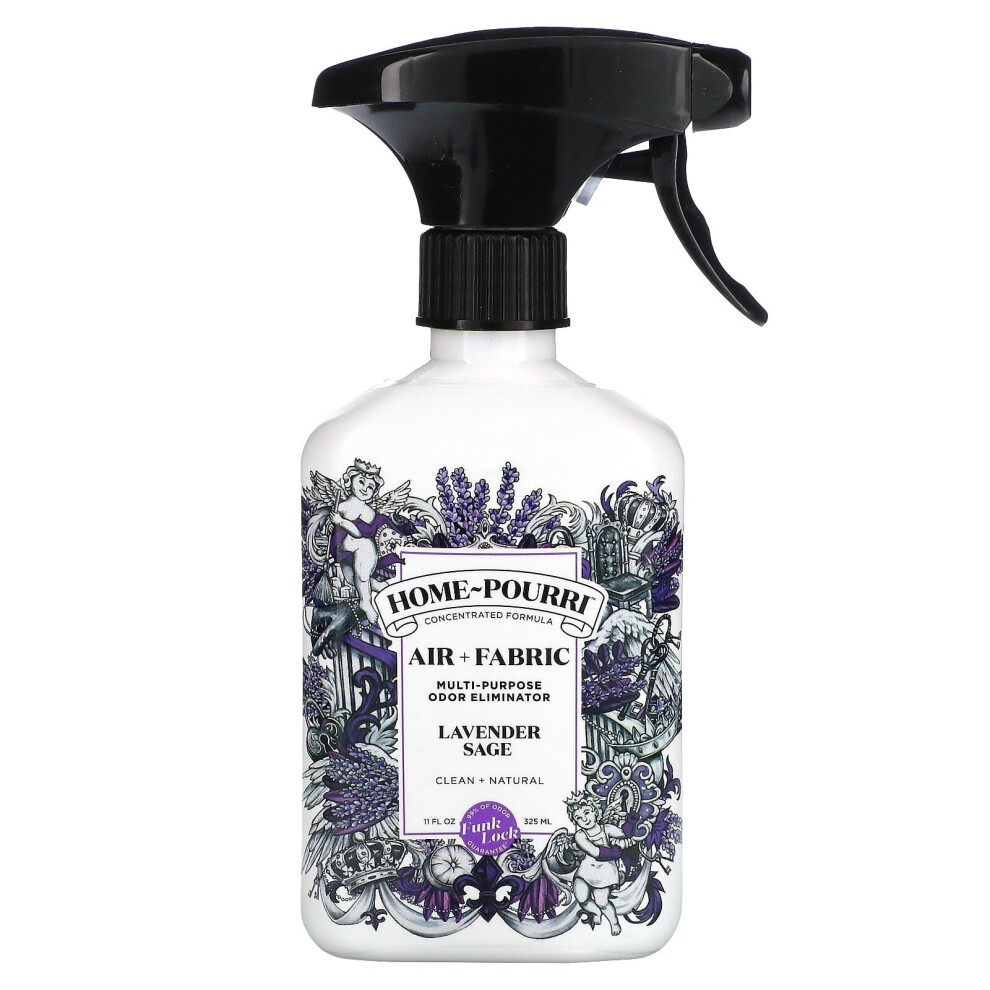 Poo-Pourri, Home-Pourri, Air + Fabric, Multi- Purpose Odor Eliminator, Lavender Sage, 11 fl oz (325 ml)