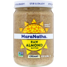 MaraNatha, Natürliche Rohe Mandelbutter, Cremig, 16 oz (454 g)