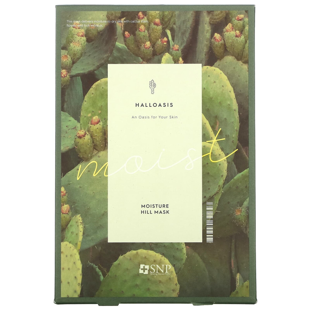 Snp , Halloasis, Moisture Hill Beauty Sheet Mask, 10 Sheet Masks, 0.84 Fl Oz (25 Ml) Each