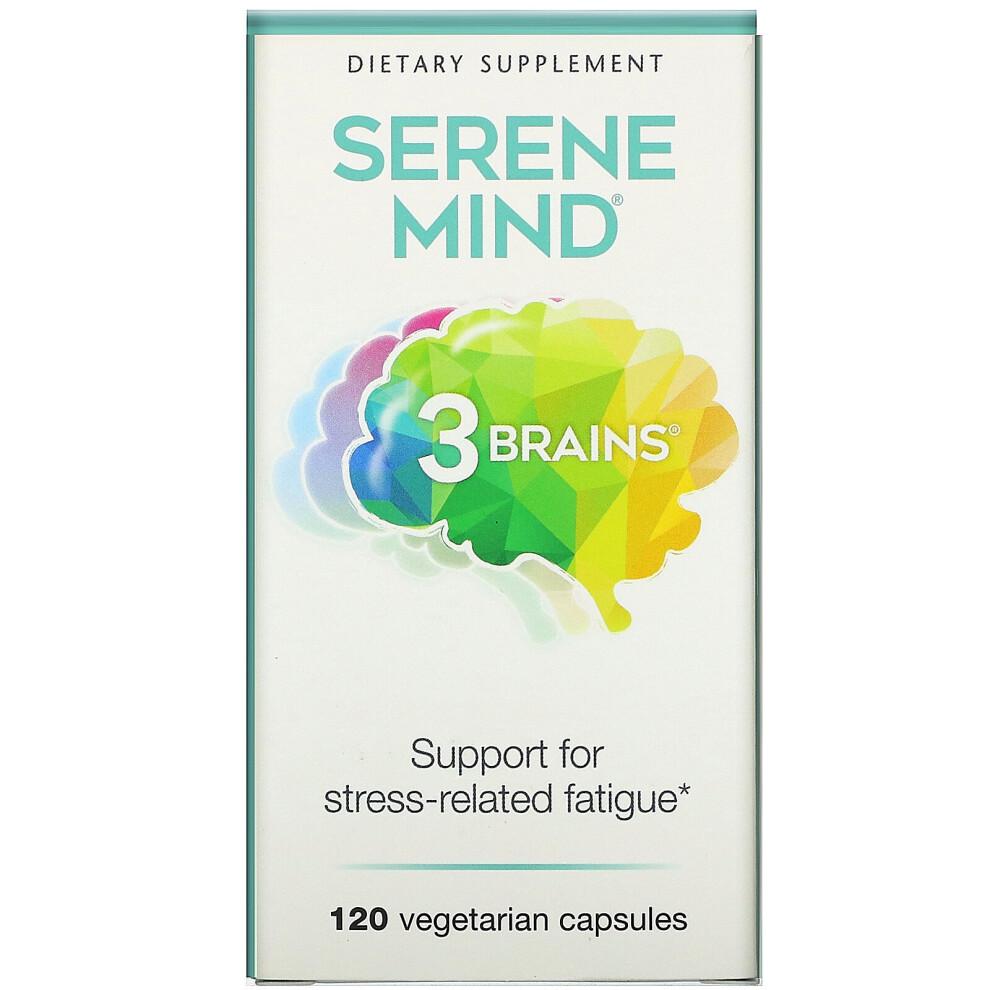 Natural Factors , 3 Brains, Serene Mind, 120 Vegetarian Capsules
