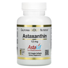 California Gold Nutrition, Astaxanthin, Astalif Reines Isländisches, 12 mg, 120 Veggie-Weichkapseln