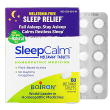 Boiron, SleepCalm, Ungeschmackt, 60 Schmelztabletten