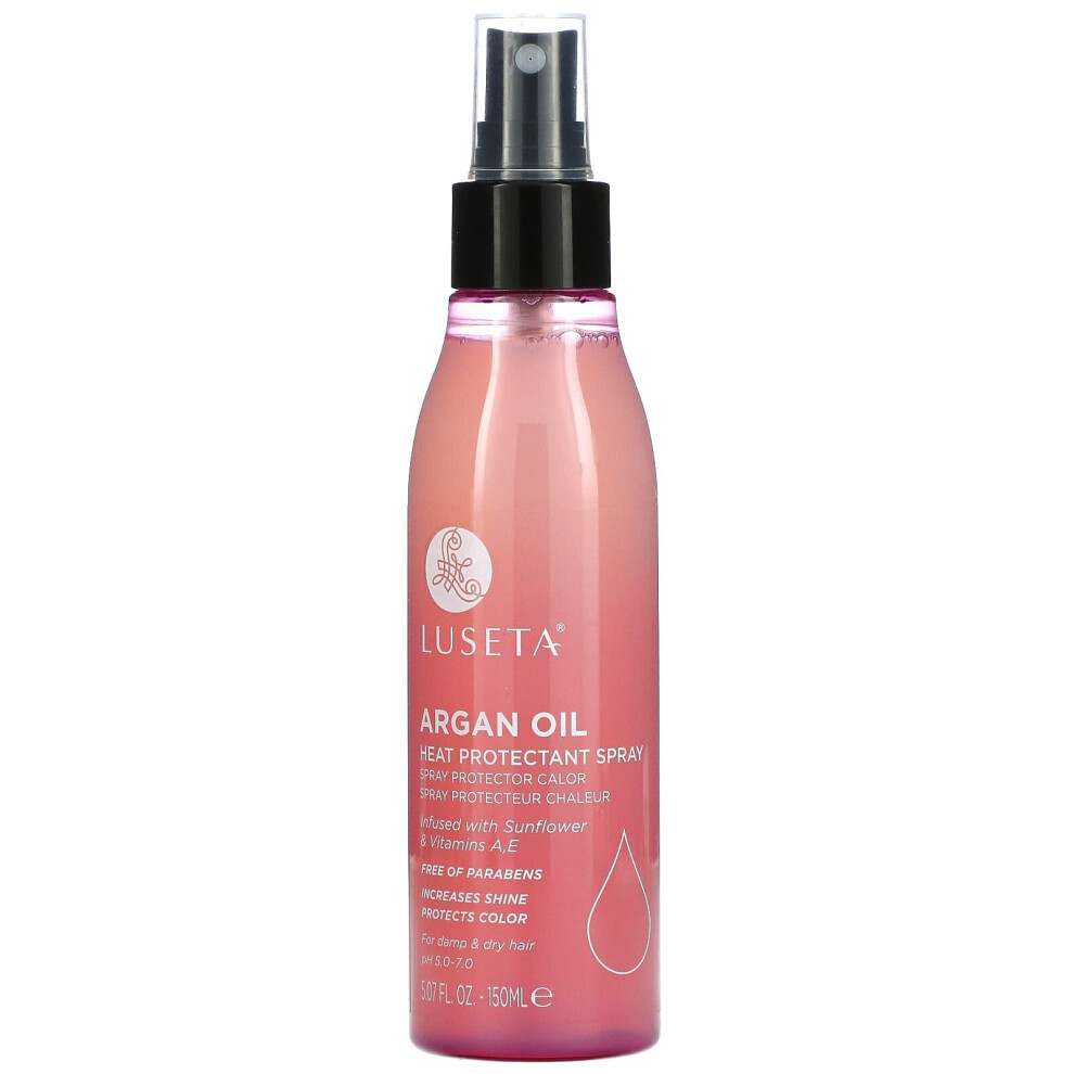 Luseta Beauty , Argan, Heat Protectant Spray, 5.07 Fl Oz (150 Ml)