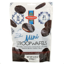 Daelmans, Mini Stroopwafels, Chocolat, 5,29 oz (150 g)