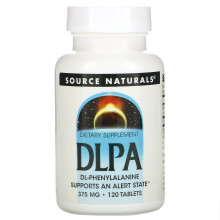 Source Naturals, DLPA, 375 mg, 120 Tabletten