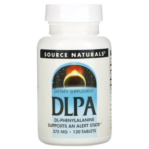 Source Naturals, DLPA, 375 mg, 120 Comprimés