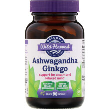 Oregon's Wild Harvest, Ashwagandha Ginkgo, 90 Vegane Kapseln