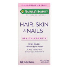 Nature's Bounty, Hair, Haut & Nägel, 60 Überzogene Kapseln
