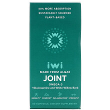 iWi, Joint, Omega-3 + Glucosamine and White Willow Bark, 60 Softgels