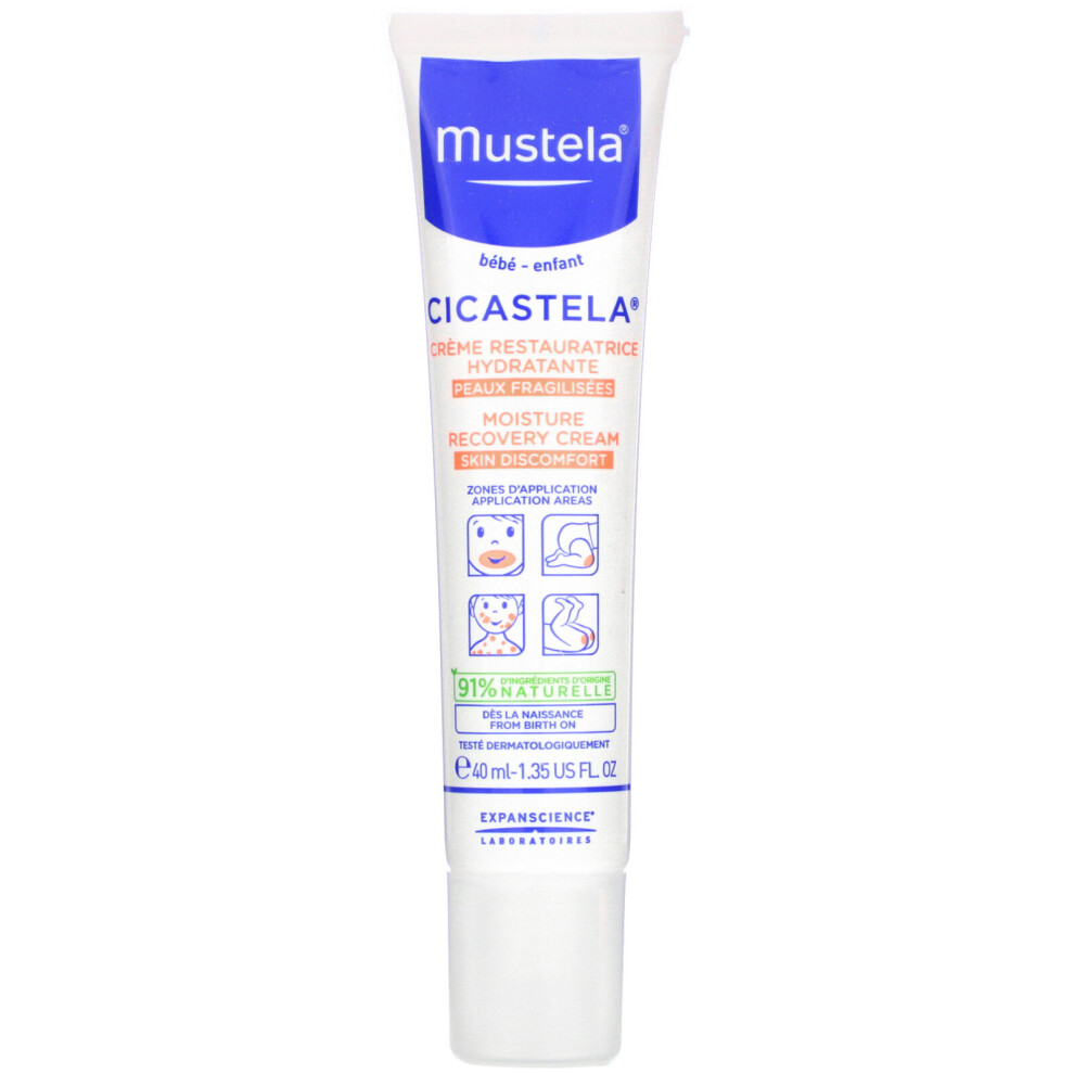 Mustela, Cicastela Moisture Recovery Cream, 1.35 fl oz (40 ml)