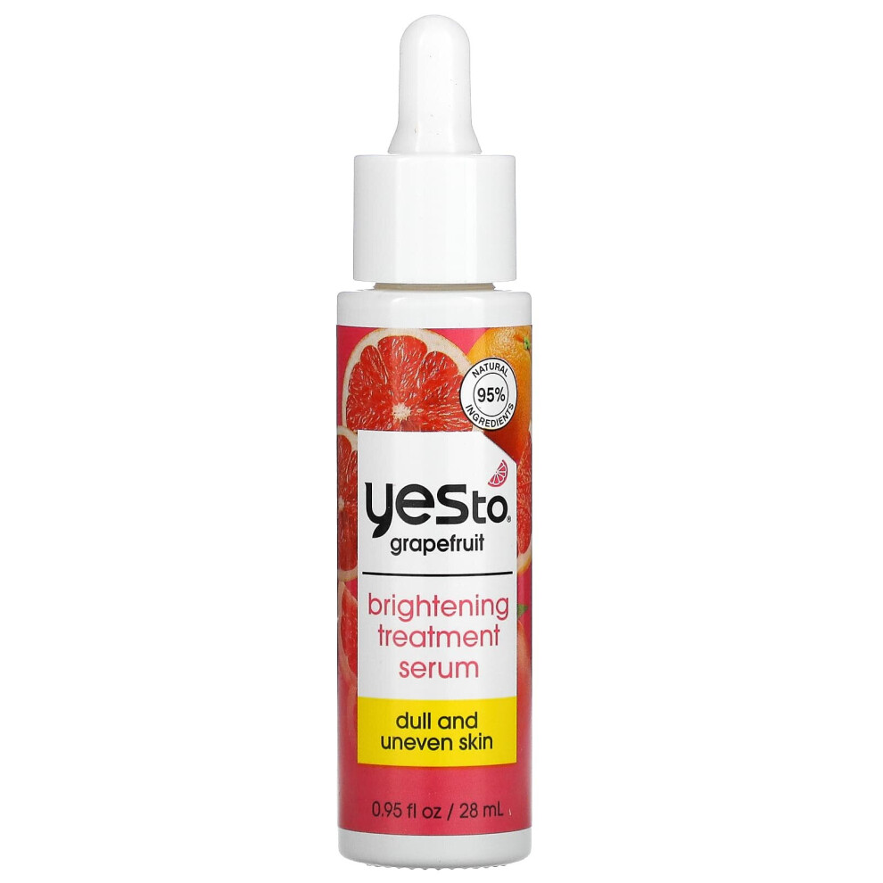 Yes To , Grapefruit, Brightening Treatment Serum, 0.95 Fl Oz (28 Ml)