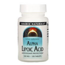 Source Naturals, Alpha Liponsäure, 100 mg, 120 Tabletten