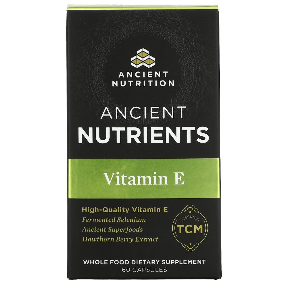 Dr. Axe / Ancient Nutrition , Vitamin E, 60 Capsules
