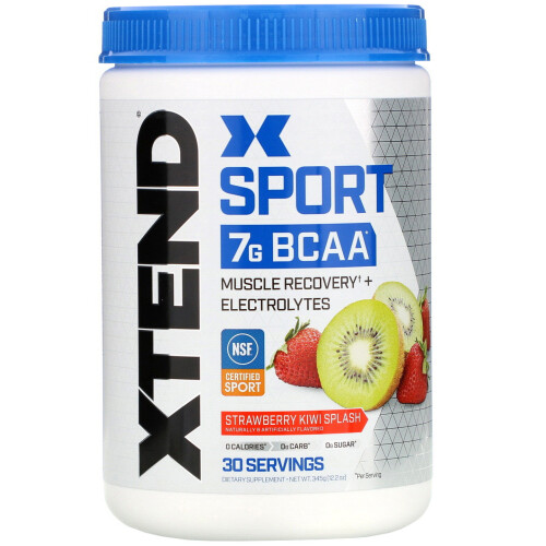Xtend, Sport, 7G BCAA, Erdbeer-Kiwi-Splash, 12,2 oz (345 g)