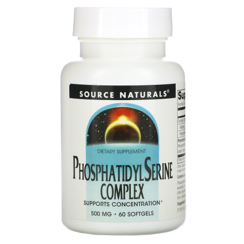 Source Naturals, Phosphatidylserin Komplex, 500 mg, 60 Softgels