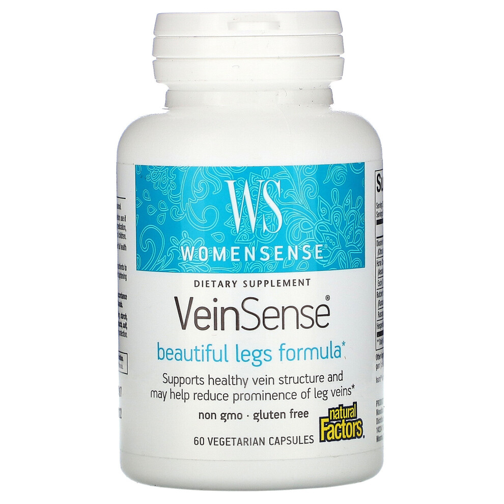 Natural Factors , Womensense,Veinsense, 60 Vegetarian Capsules
