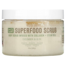 M3 Naturals, Superfood Scrub, Cucumber & Aloe, 12 oz (340 g)