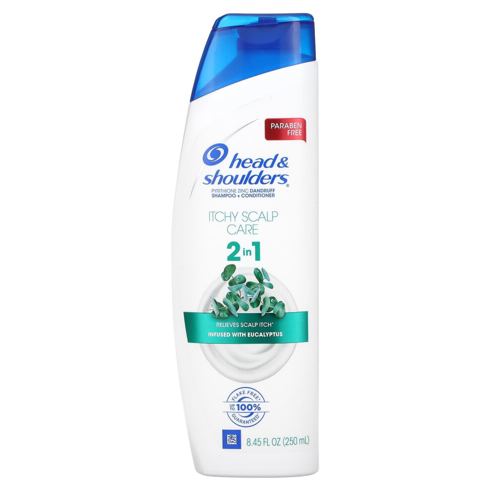 Head & Shoulders , Itchy Scalp Care, 2 In 1 Shampoo + Conditioner, Infused With Eucalyptus, 8.45 Fl Oz (250 Ml)