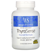 Natural Factors, WomenSense, ThyroSense, Schilddrüsen-Formel, 120 Vegetarische Kapseln