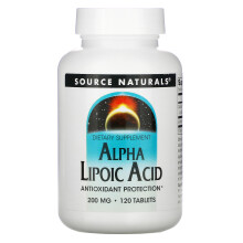 Source Naturals, Alpha Liponsäure, 200 mg, 120 Tabletten