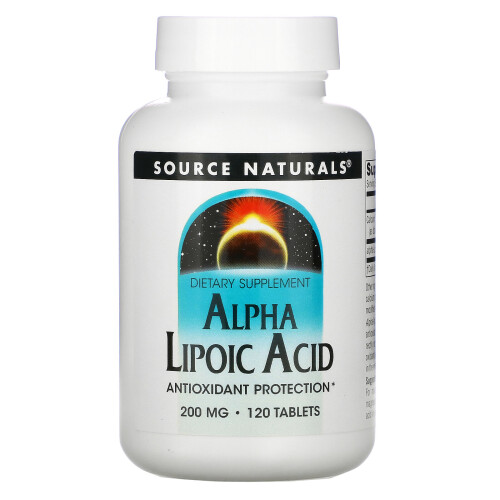 Source Naturals, Alpha Liponsäure, 200 mg, 120 Tabletten