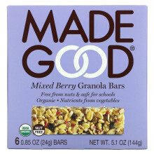 MadeGood, Granola-Riegel, Gemischte Beeren, 6 Riegel, je 0,85 oz (24 g)