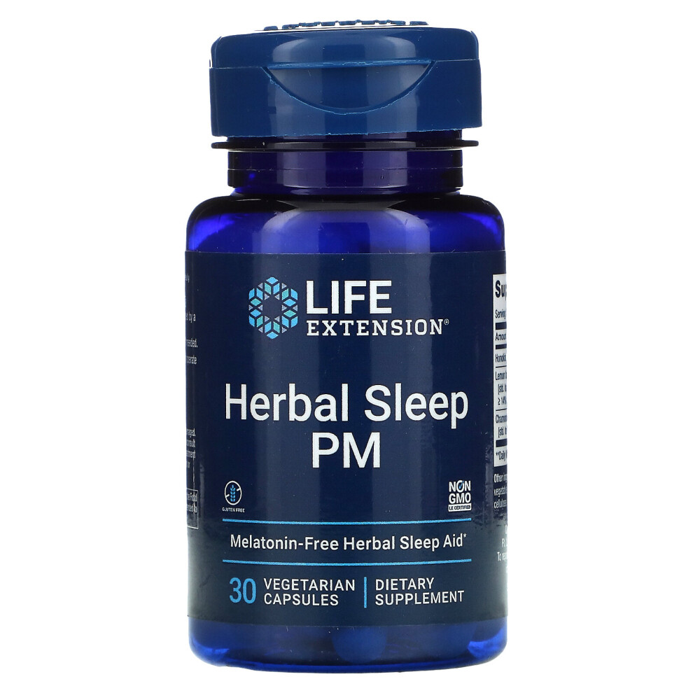 Life Extension , Herbal Sleep Pm, 30 Vegetarian Capsules