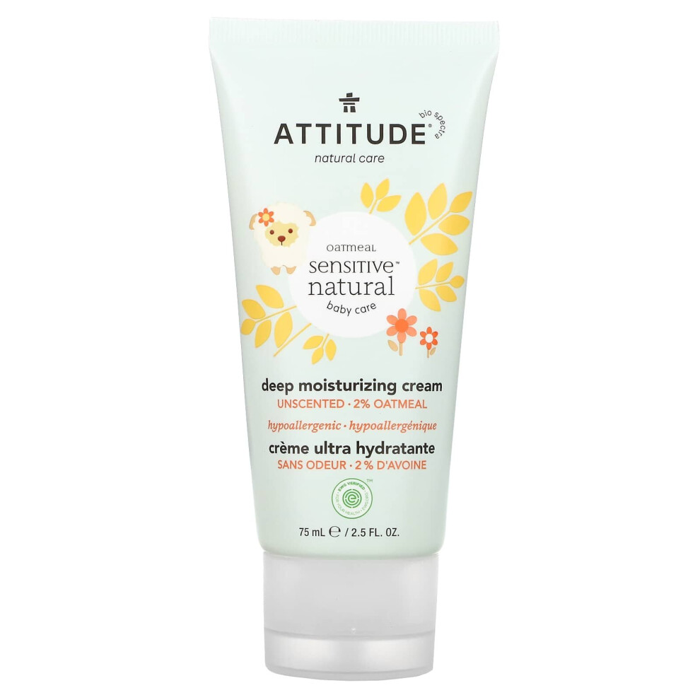 , Baby, Deep Moisturizing Unscented, 2.5 Fl Oz (75 Ml) Cream Attitude