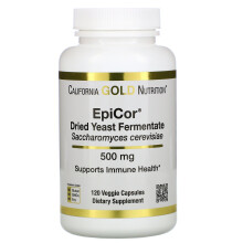 California Gold Nutrition, EpicorÆ, Fermentat de Levure Séchée, 500 mg, 120 Gélules Végétariennes
