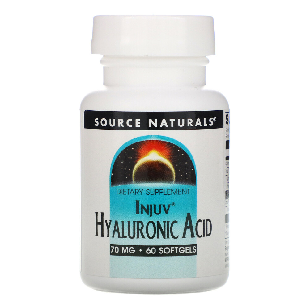 Photos - Vitamins & Minerals Source Naturals , Injuv Hyaluronic Acid, 70 mg, 60 Softgels 