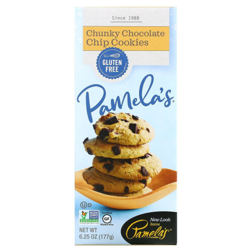 Pamela's Products, Biscuits, Pépites de Chocolat Chunky, 6,25 oz (177 g)