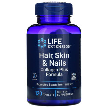 Life Extension, Haar, Haut & Nägel, Kollagen Plus Formel, 120 Tabletten