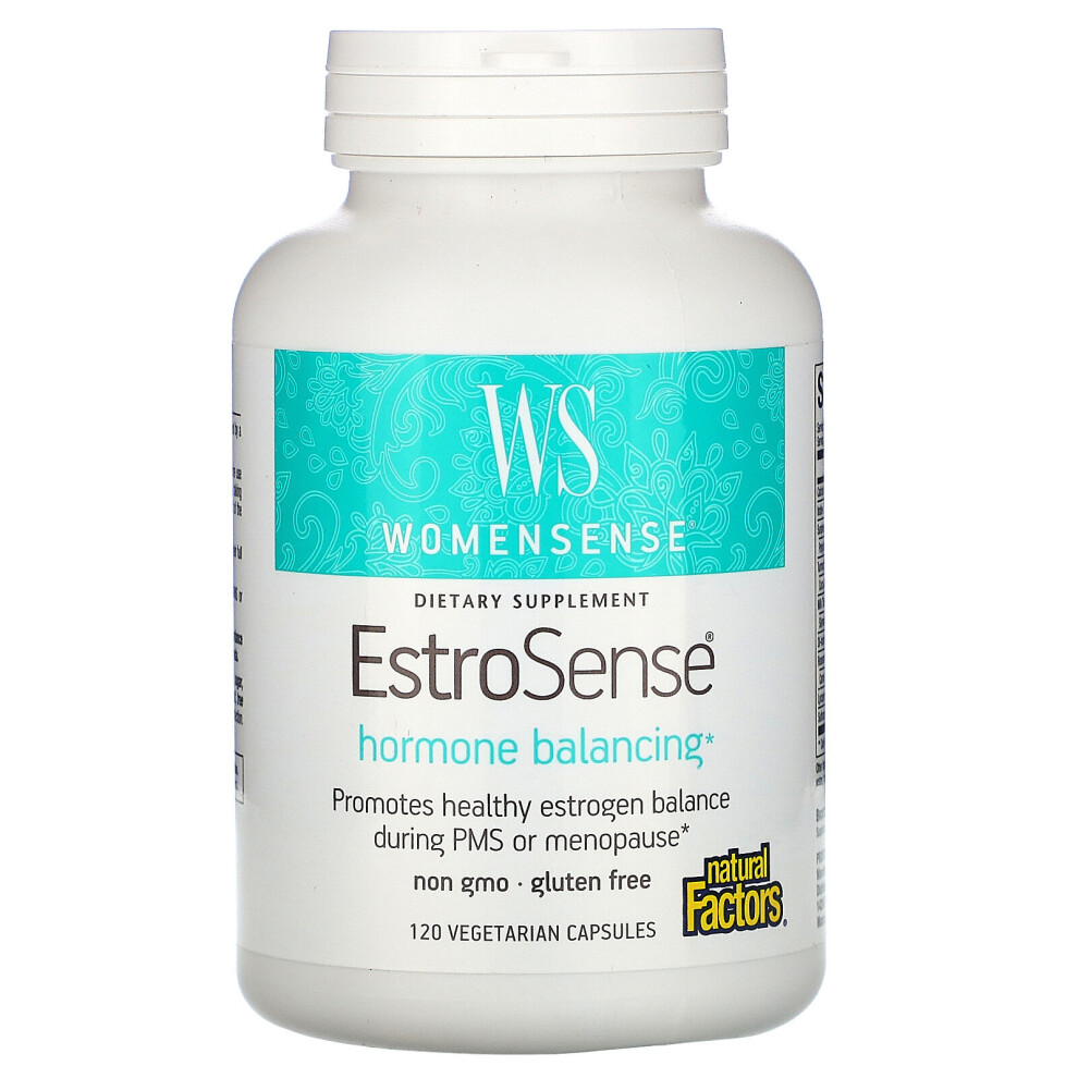 Natural Factors , Womensense, Estrosense, Hormone Balancing, 120 Vegetarian Capsules