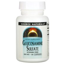 Source Naturals, Glucosaminsulfat, Natriumfrei, 500 mg, 60 Kapseln