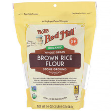 Bob's Red Mill, Bio-Vollkorn-Braunreismehl, 24 oz (680 g)