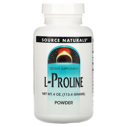 Source Naturals, Poudre de L-Proline, 4 oz (113,4 g)