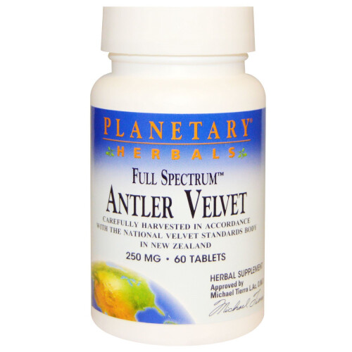 Planetary Herbals, Vollspektrum Hirschgeweih, 250 mg, 60 Tabletten