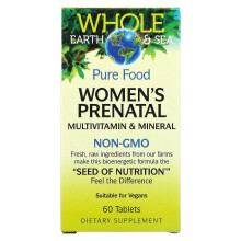 Natural Factors, Whole Earth & Sea, Frauen-Prenatal Multivitamin & Mineral, 60 Tabletten