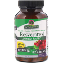 Nature's Answer, Resveratrol, 637 mg, 60 vegetarische Kapseln