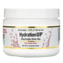 California Gold Nutrition, Getränke, HydrationUP, Elektrolyte, Fruchtpunsch, 8 Unzen (227 g)
