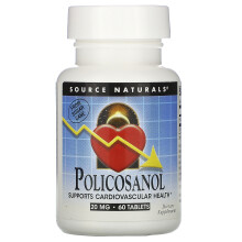 Source Naturals, Policosanol, 20 mg, 60 Tabletten