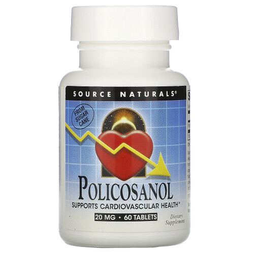 Source Naturals, Policosanol, 20 mg, 60 Tabletten