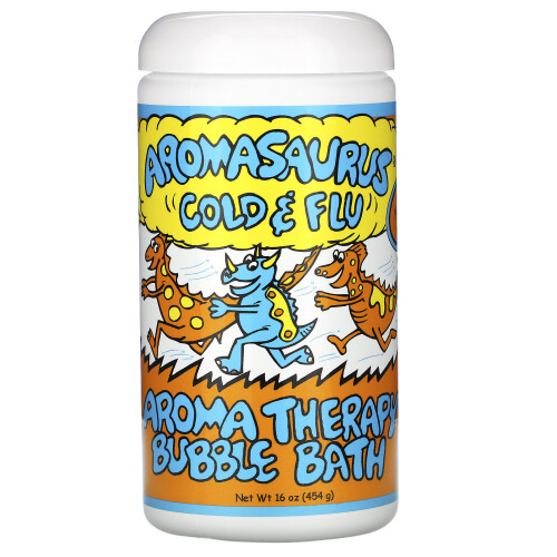 Abra Therapeutics, Aromasaurus Cold & Flu, Aroma Therapy Bubble Bath, 16 oz (453 g)