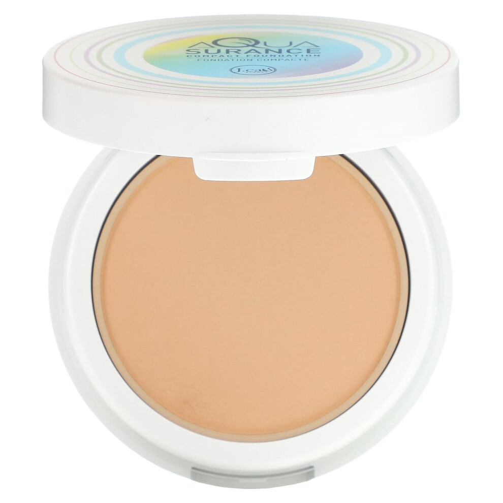 J.Cat Beauty, Aquasurance Compact Foundation, ACF102A Light Beige, 0.31 oz (9 g)