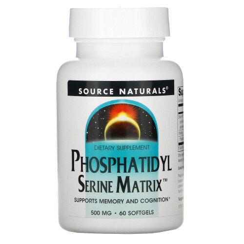 Source Naturals, Phosphatidylserin Matrix, 500 mg, 60 Softgels