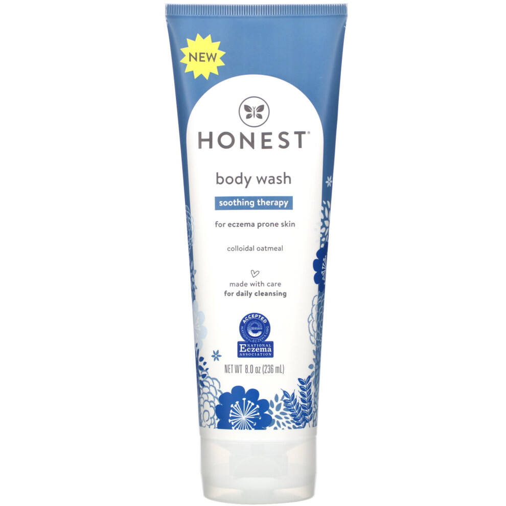 , Soothing Therapy Body Wash, For Eczema Prone Skin, 8.0 Oz (236 Ml) The Honest Company