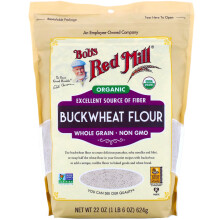 Bob's Red Mill, Bio-Buchweizenmehl, Vollkorn, 22 Unzen (624 g)