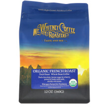 Mt. Whitney Coffee Roasters, Torréfaction Française Biologique, Café en Grains, Torréfaction Foncée, 12 oz (340 g)